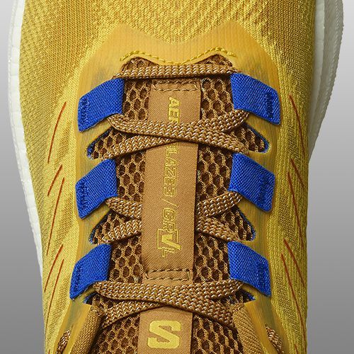 Herren Laufschuhe Salomon Aero Blaze 3 GRVL Gewürzsenf/Vanilleis/Nautikblau