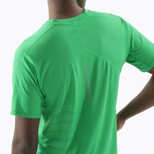 Laufshirt Herren Salomon Sense Aero Tee GFX Paarakeet / spearmintme