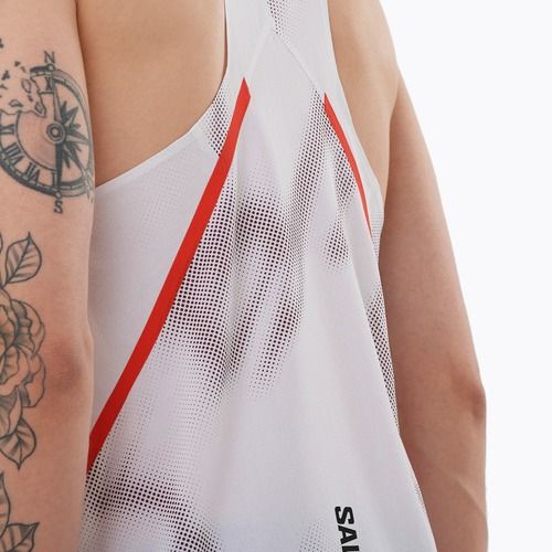 Lauf Tank Top Herren Salomon S/Lab Speed Singlet white / andorra