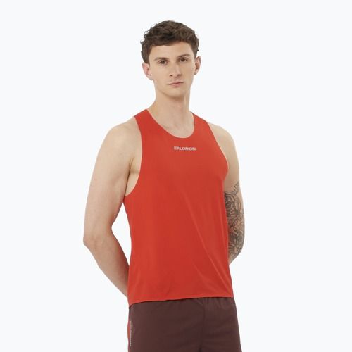 Lauf Tank Top Herren Salomon S/Lab Speed Singlet flery red