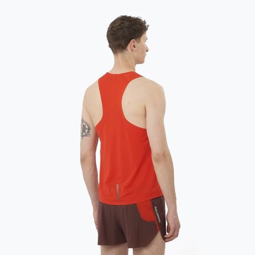 Lauf Tank Top Herren Salomon S/Lab Speed Singlet flery red