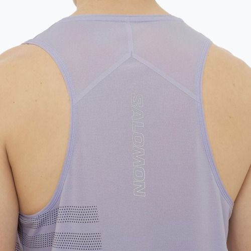 Lauf Tank Top Herren Salomon Sense Aero Singlet GFX cosmic sky