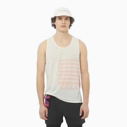 Lauf Tank Top Herren Salomon Sense Aero Singlet GFX icicle