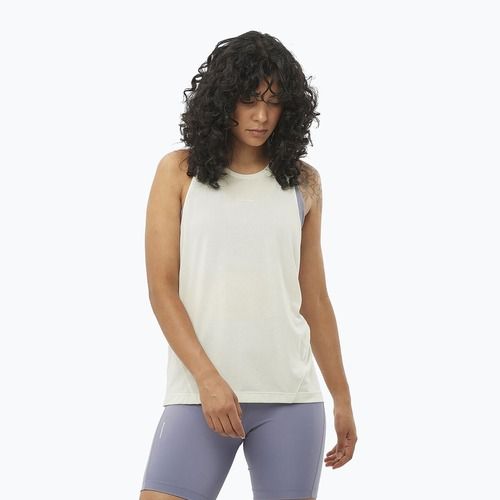 Lauf Tank Top Damen Salomon SHAKEout Core Tank icicle