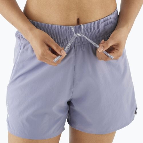 Laufshorts Damen Salomon SHAKEout Core 4" blue granite