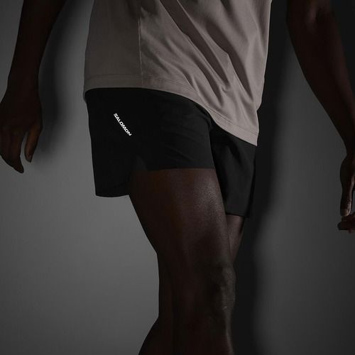 Laufshorts Herren Salomon SHAKEout Core 5" deep black
