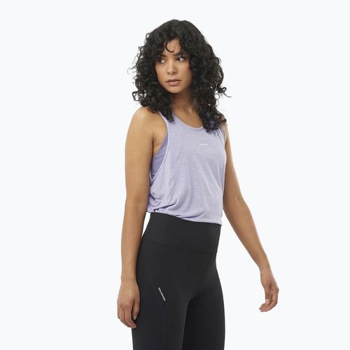 Lauf Tank Top Damen Salomon SHAKEout Air Tank cosmic sky