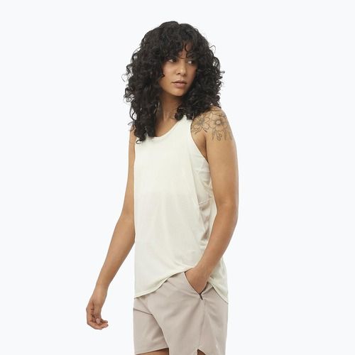 Lauf Tank Top Damen Salomon SHAKEout Air Tank icicle