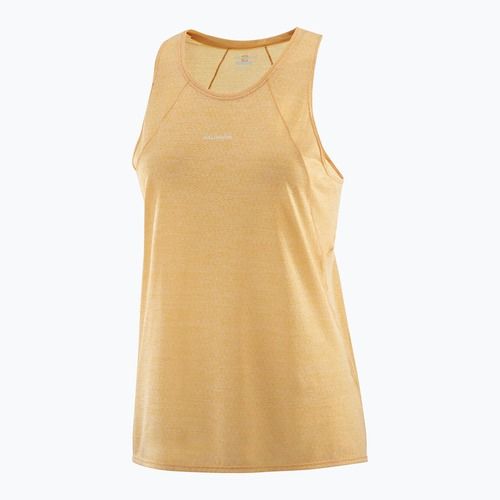 Lauf Tank Top Damen Salomon SHAKEout Air Tank warm apricot