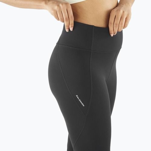 Laufleggings Damen Salomon SHAKEout Bliss 25" deep black