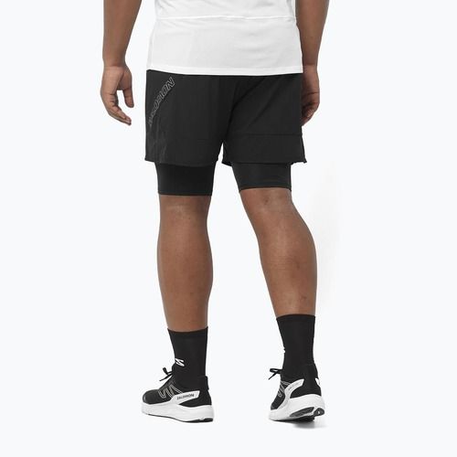 Laufshorts Herren Salomon Sense 2IN1 deep black