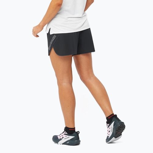 Laufshorts Damen Salomon Sense Aero 5'' deep black / peris