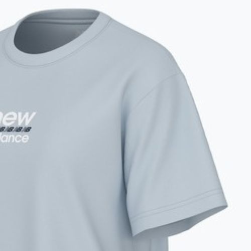 Damen New Balance Sport Entspanntes Grafik-T-Shirt eisblau