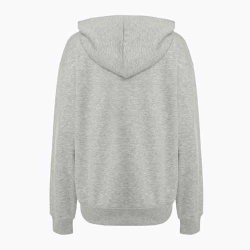 Damen New Balance Sport Grafik French Terry Hoodie sportlich grau