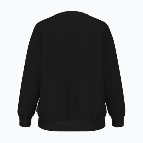 Damen New Balance Sport Fleece Logo Crew Sweatshirt schwarz