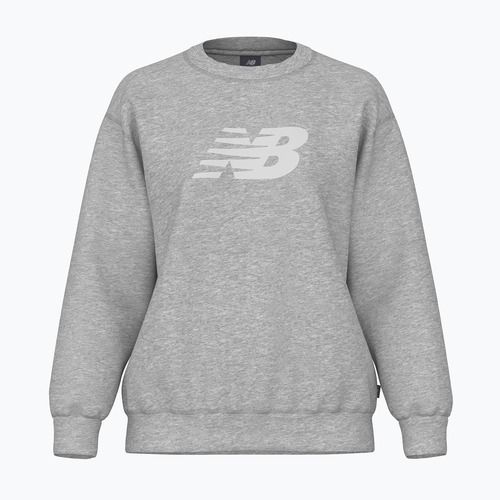 Damen Sweatshirt New Balance Sport Fleece Logo Crew sportlich grau