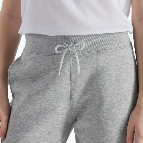 Damen New Balance Fleece Jogger Hose sportlich grau