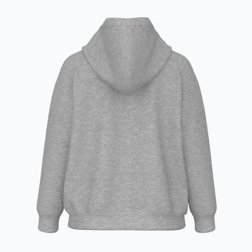 Damen Sweatshirt New Balance Fleece Logo Full Zip sportlich grau