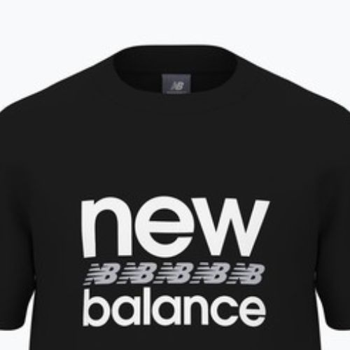 Herren New Balance Sport Grafik schwarzes T-Shirt