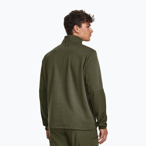 Hoodie Sweatshirt Herren Under Armour Tactical Rival Job Fleece 1/4 Zip marine od green