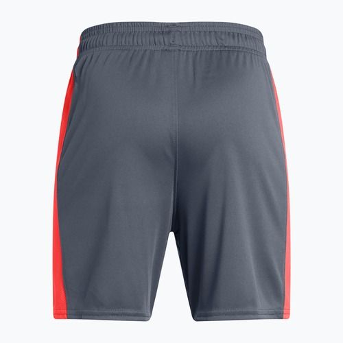Fußballshorts Kinder Under Armour Challenger Knit downpour gray / fire / white