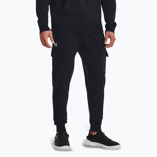 Hose Herren Under Armour Rival Fleece Cargo Jogger black / white
