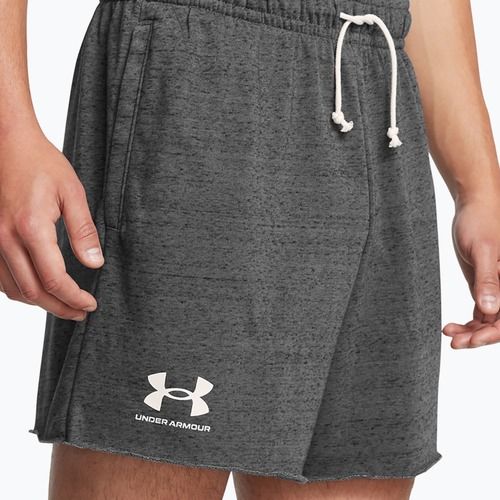 Shorts Herren Under Armour Rival Terry 6in castlerock/onyx white