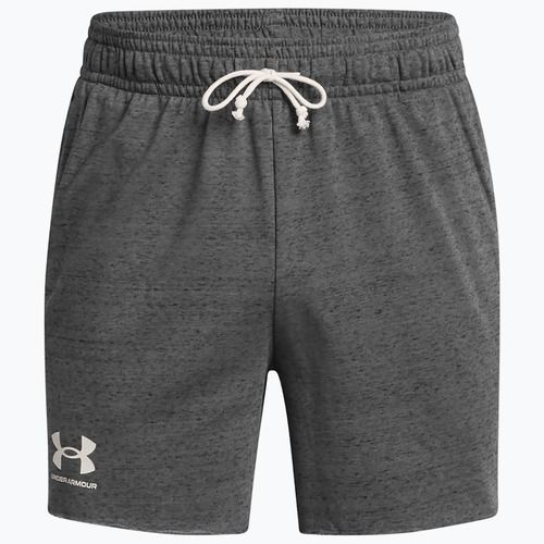 Shorts Herren Under Armour Rival Terry 6in castlerock/onyx white