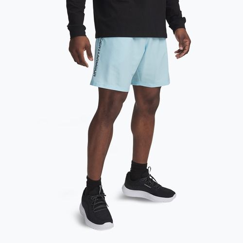 Trainingsshorts Herren Under Armour Woven Wordmark stream/black