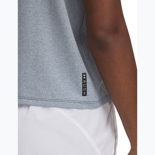 Trainingstop Damen Under Armour Rush Energy Crop Tank downpour gray/downpour gray