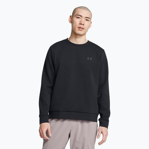 Hoodie Sweatshirt Herren Under Armour Unstoppable Fleece Crew black/black