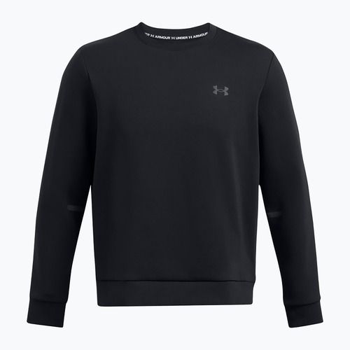 Hoodie Sweatshirt Herren Under Armour Unstoppable Fleece Crew black/black