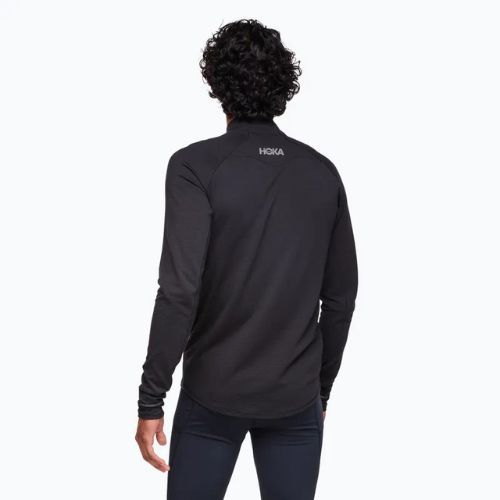 Herren-Langarmshirt HOKA BaseZip LS schwarz