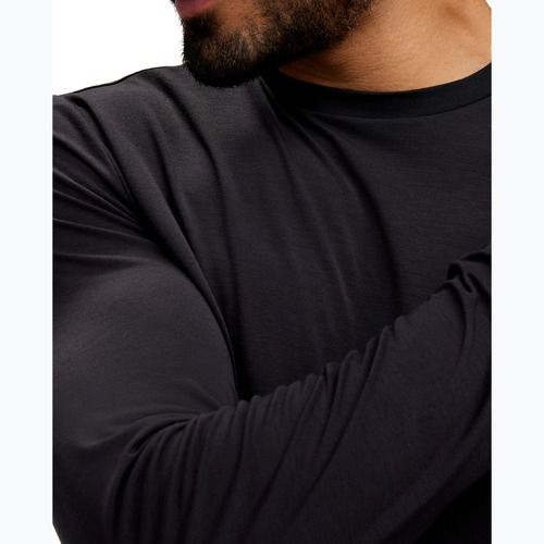 Herren-Langarm-Laufshirt HOKA Essential LS Tee schwarz
