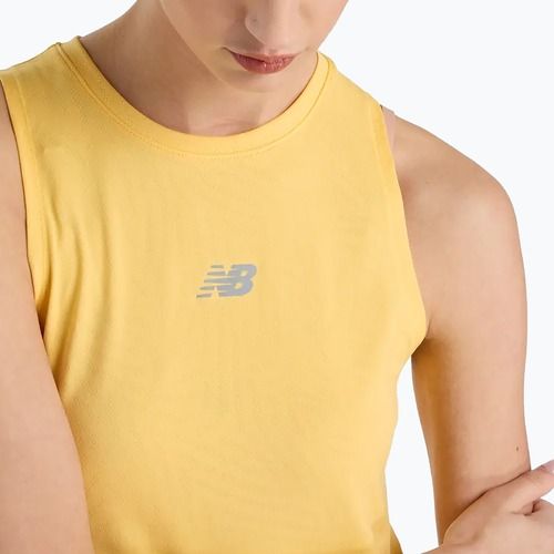 Damen New Balance Jacquard Slim Tank Laufshirt clementine