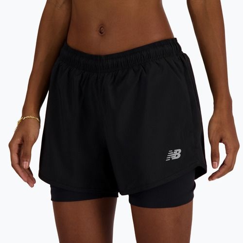 New Balance Sport Essentials 2IN1 Damen Laufshorts schwarz