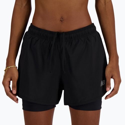 New Balance Sport Essentials 2IN1 Damen Laufshorts schwarz