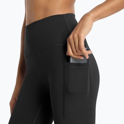 Damen Laufleggings New Balance Sleek Pocket High Rise schwarz