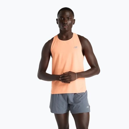 Men's New Balance Race Day Ultra Light Singlet hotmango Lauftank Top