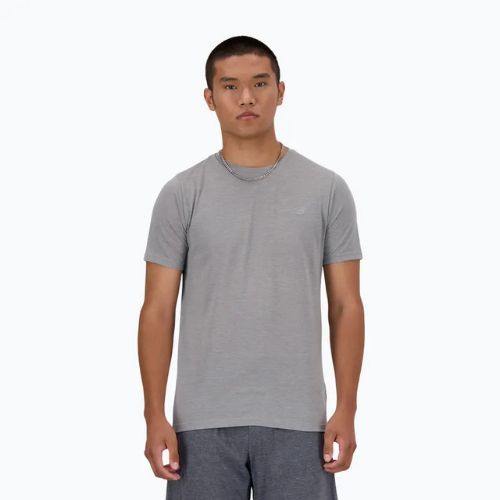 Herren New Balance Sport Essentials Heathertech grau t-shirt