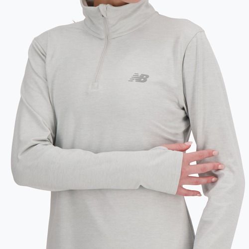 Damen New Balance Sport Essentials Space Dye Ashheath Lauf Sweatshirt