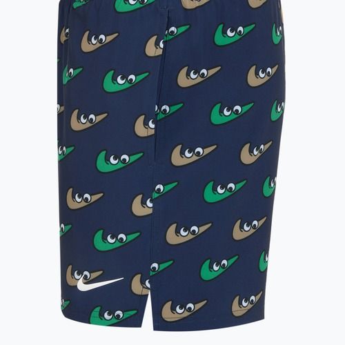 Herren Nike Multi Print 5" Volley Badeshorts midnight navy