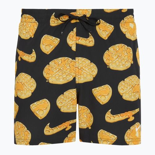 Herren Nike Multi Print 5" Volley Badeshorts schwarz