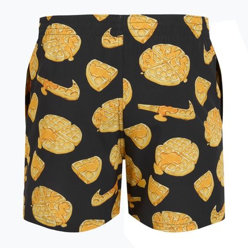 Herren Nike Multi Print 5" Volley Badeshorts schwarz