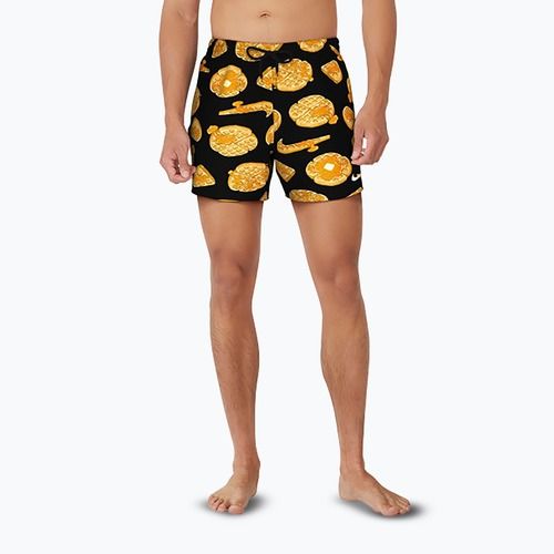 Herren Nike Multi Print 5" Volley Badeshorts schwarz