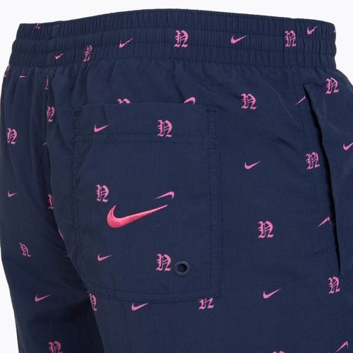 Herren Nike Luxe Letter 7" Volley Badeshorts midnight navy