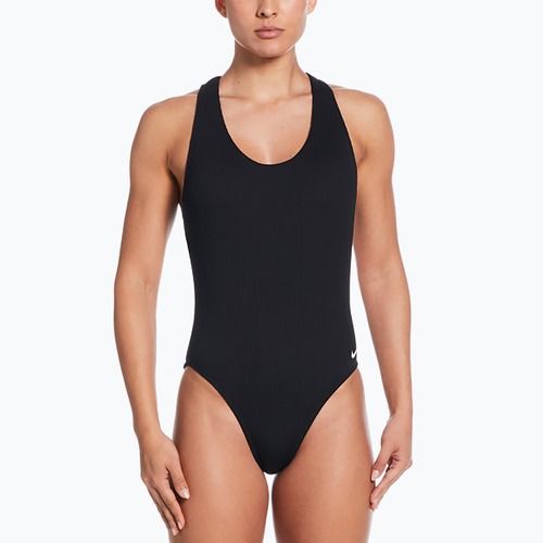 Nike Elevated Essential Crossback Damen Badeanzug einteilig schwarz