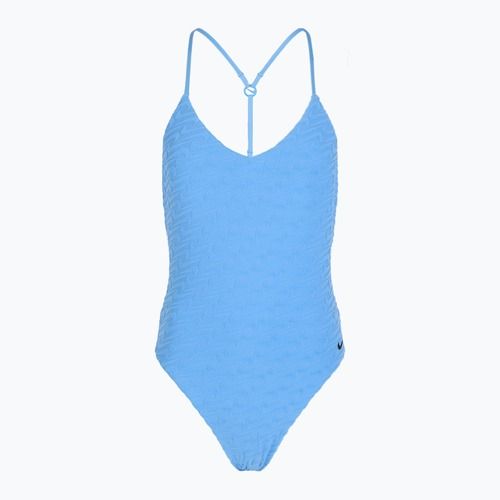 Einteiliger Damen-Badeanzug Nike Swoosh Link Y-Back university blue