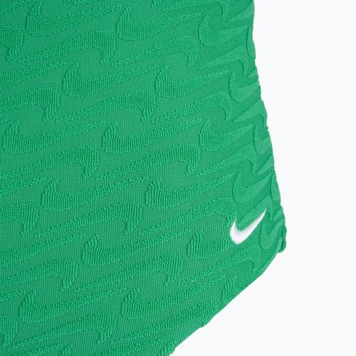 Einteiliger Damen-Badeanzug Nike Swoosh Link Y-Back Stadium grün