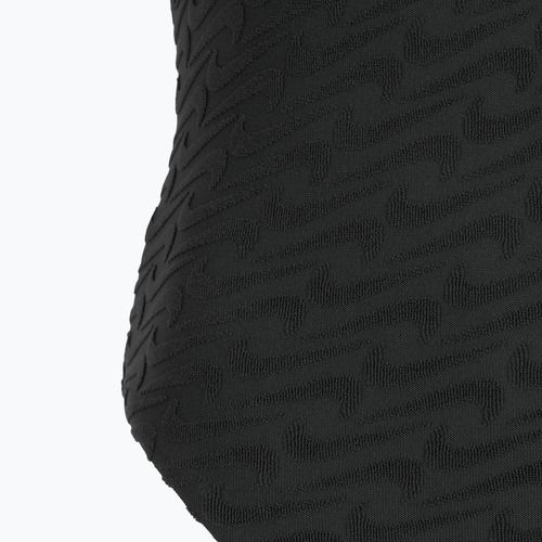 Einteiliger Damen-Badeanzug Nike Swoosh Link Y-Back schwarz